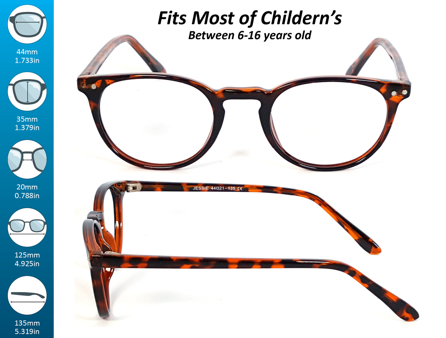Jessy Kids (Blue Light Brown)