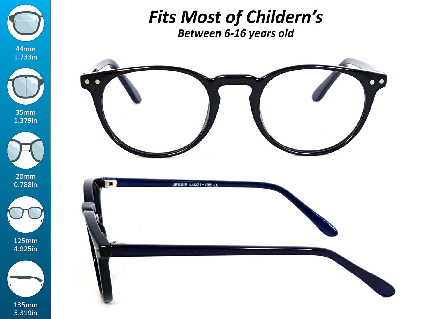 6-16 years old sizes or childerns