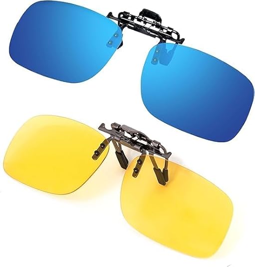 Flip Up Polarized Night Vision 2 Pack (Blue-Yellow)