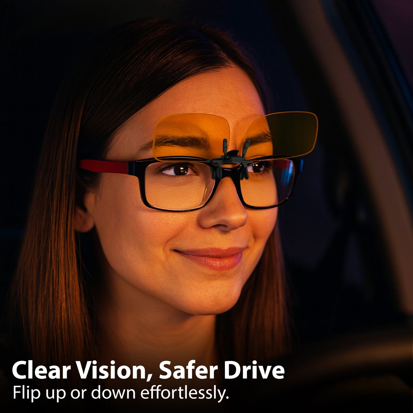 Flip Up Polarized Night Vision Yellow