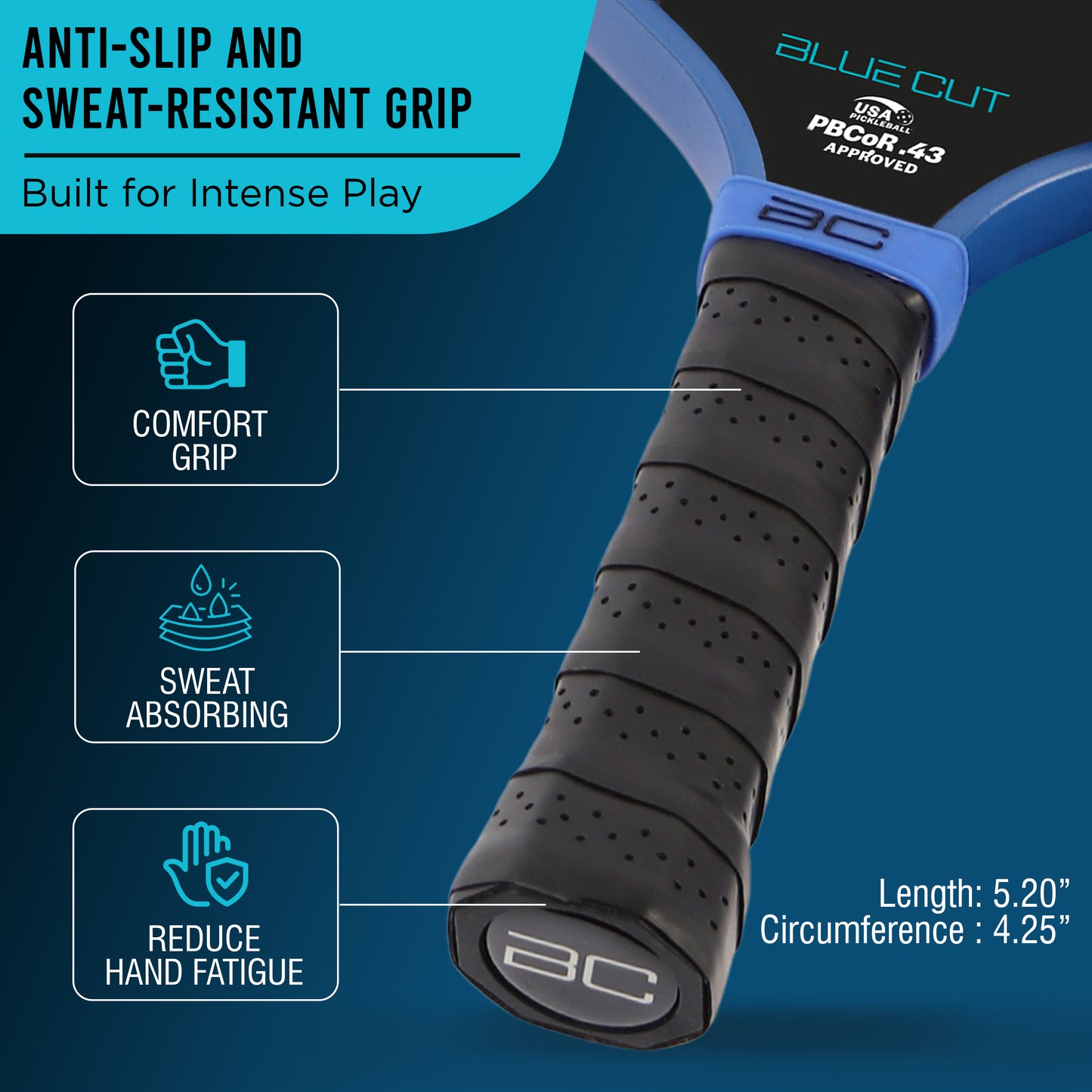 Blue Pickleball Paddle