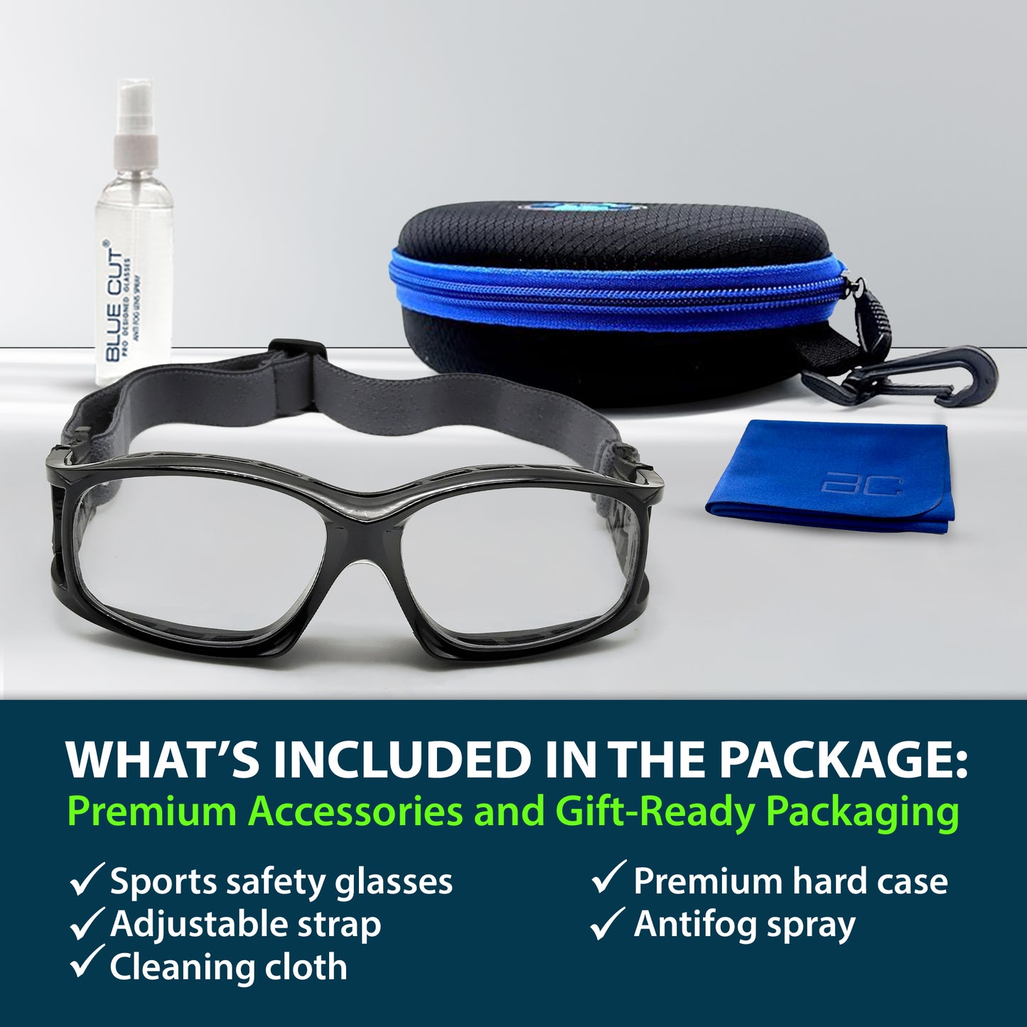 1025 Sport Glasses (Black)