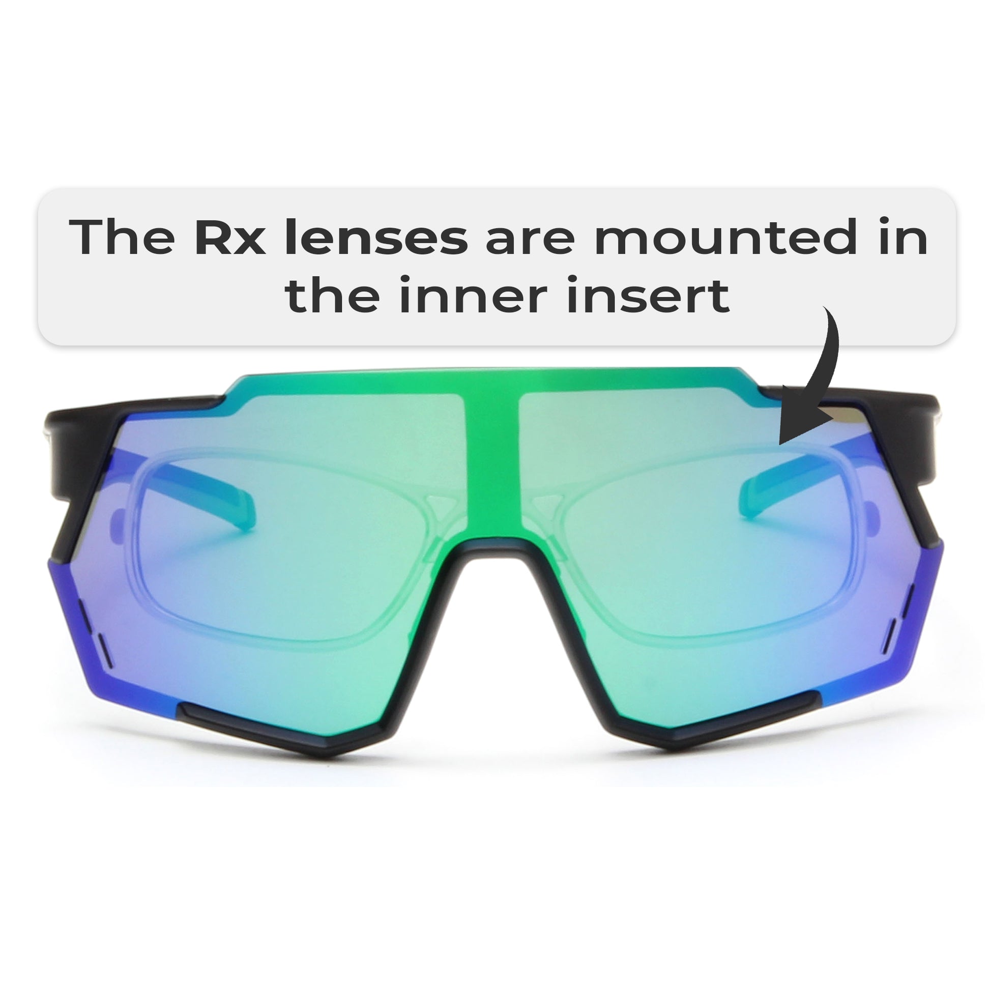 Leo blackgreen Sunglasses