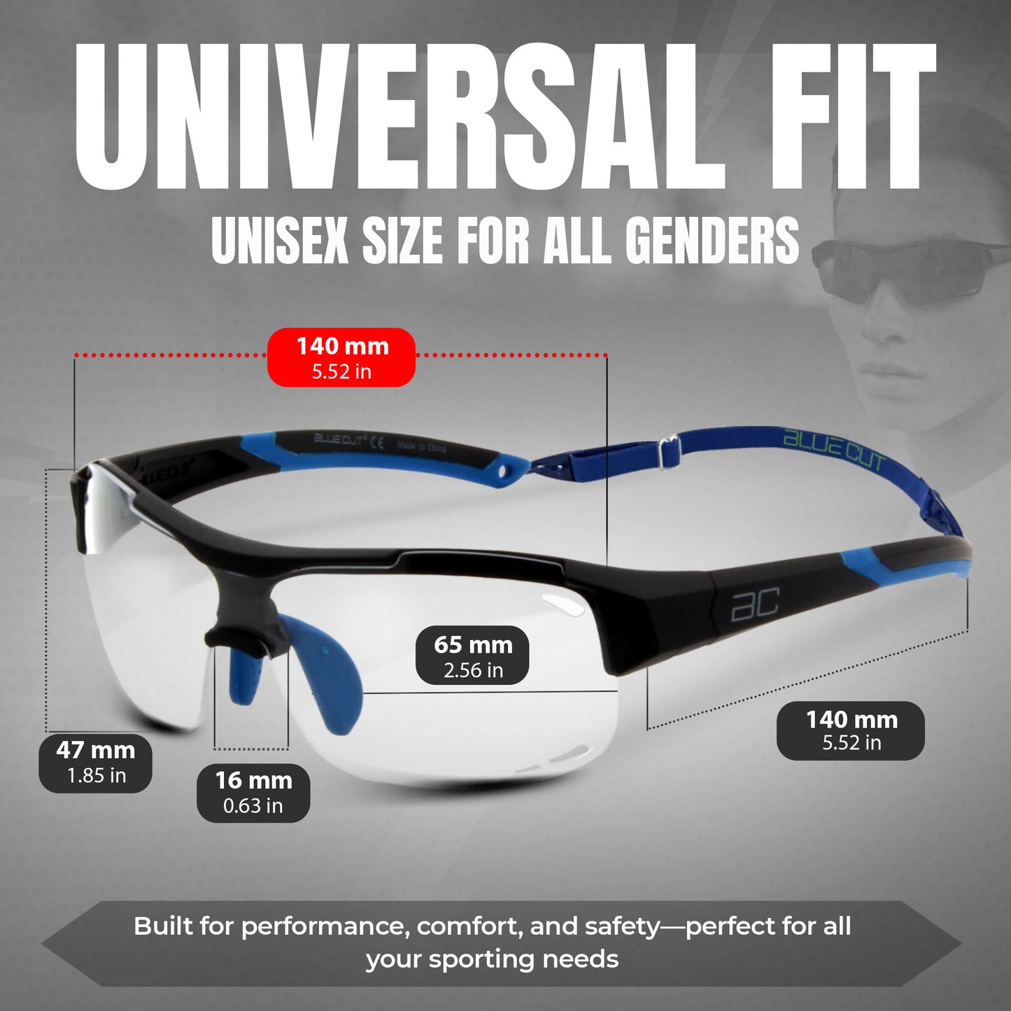 Tory Black Blue Glasses