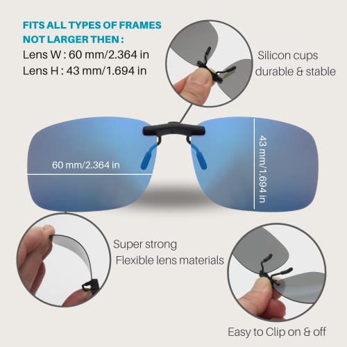 blue yellow 2pc glasses