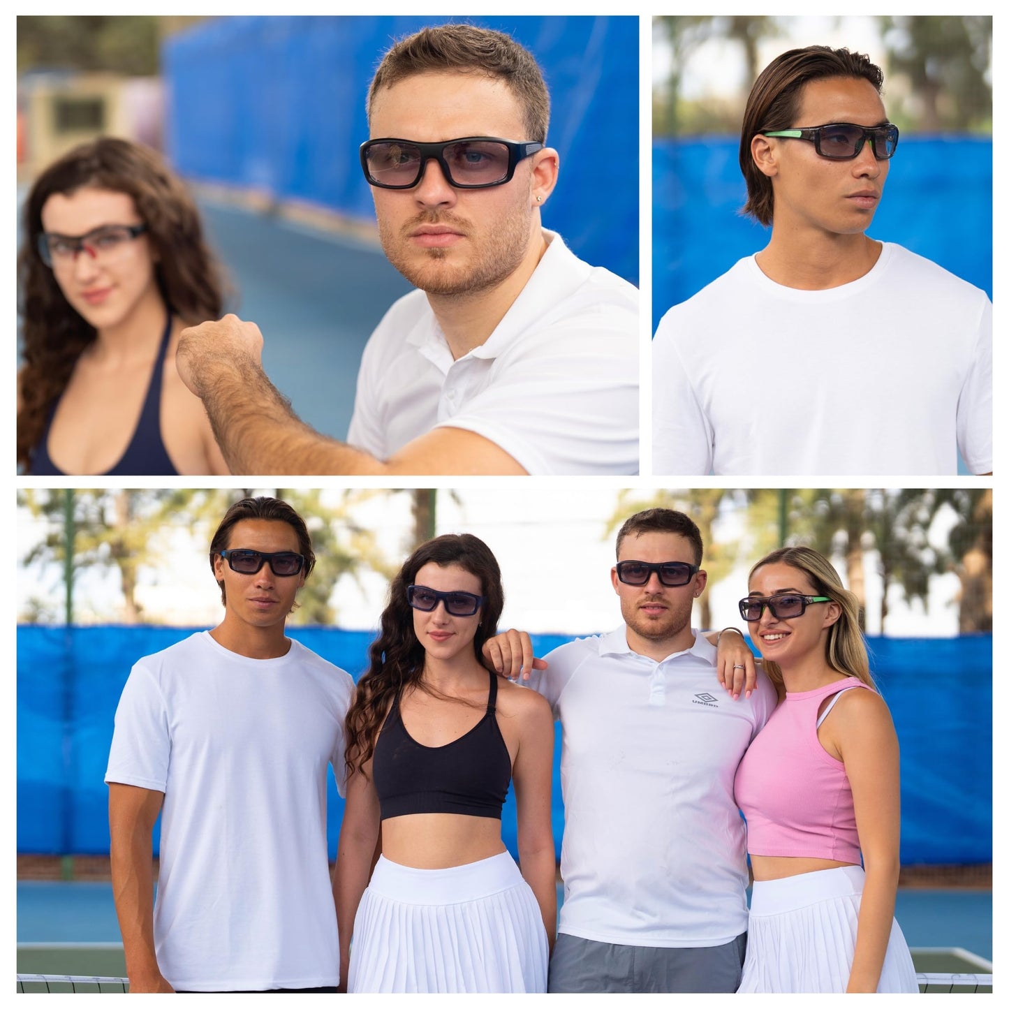 bruno black Blue glasses
