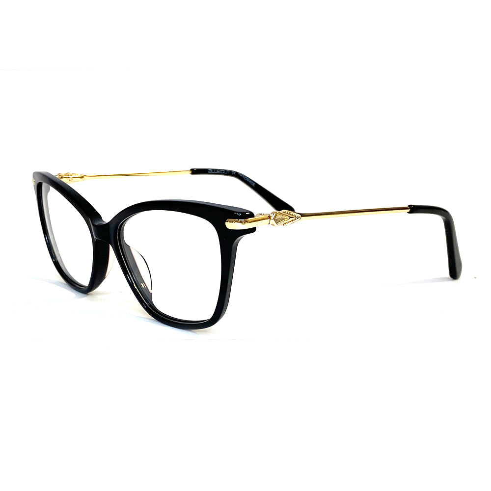 Charlotte Blue Light Glasses black gold