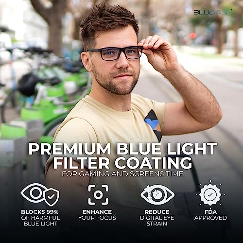 fred black blue glasses