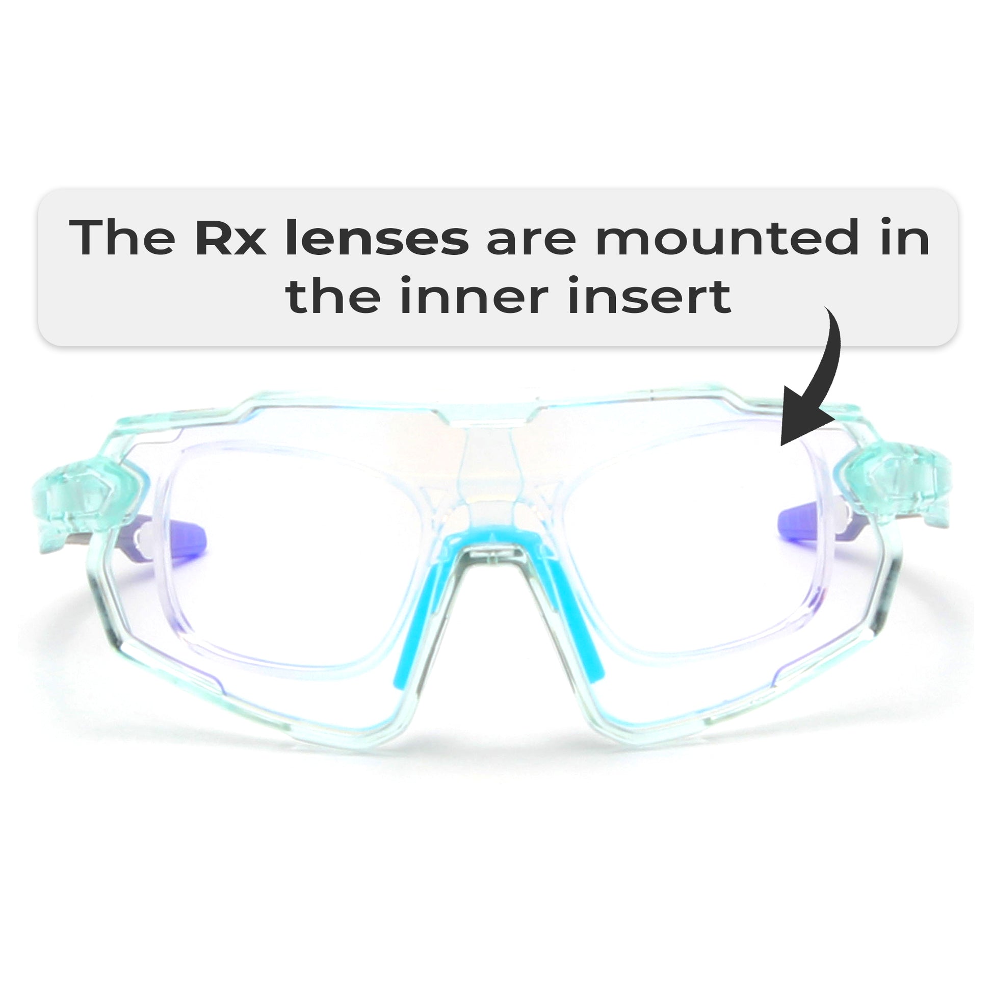 lebron clear blue Glasses