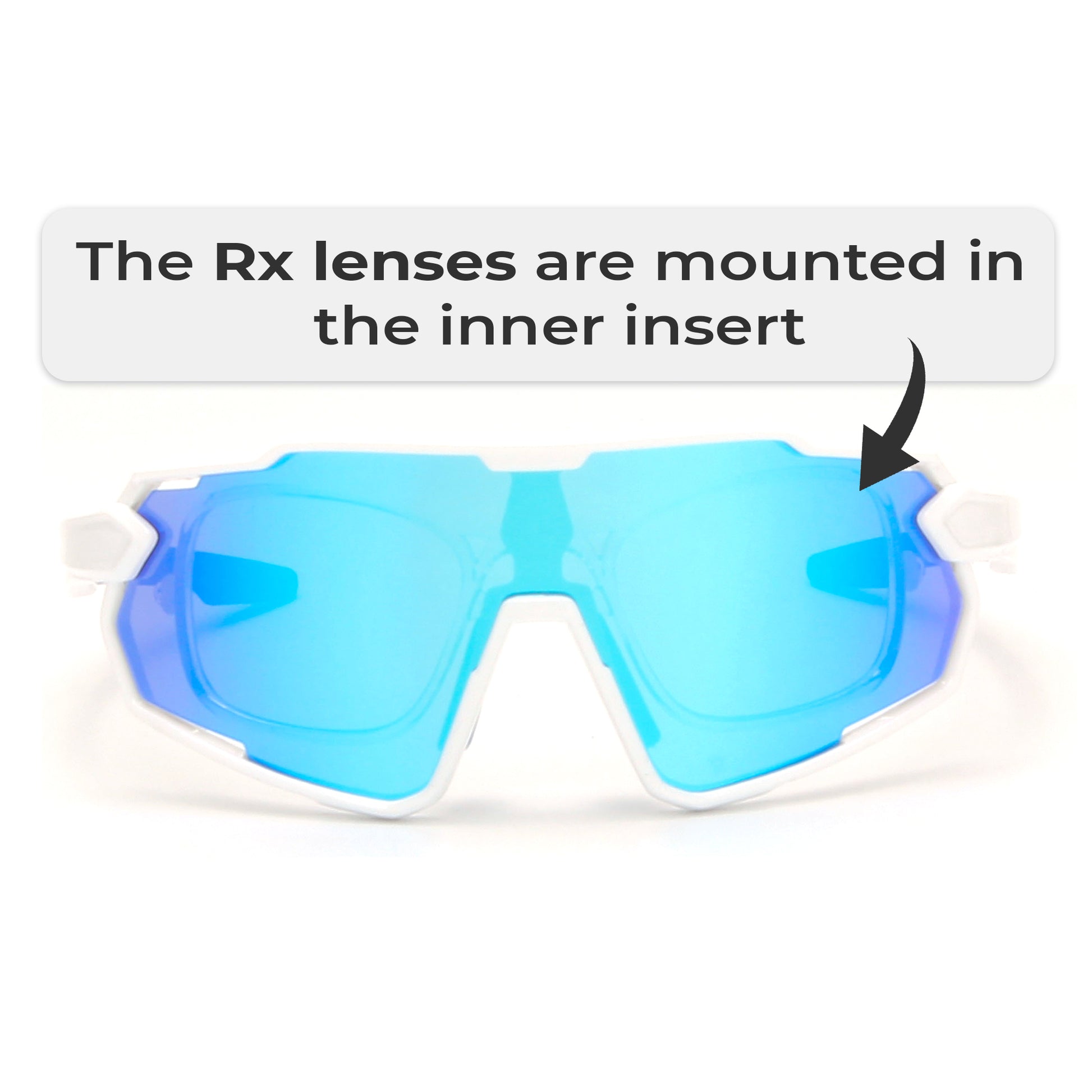 lebron white blue Glasses