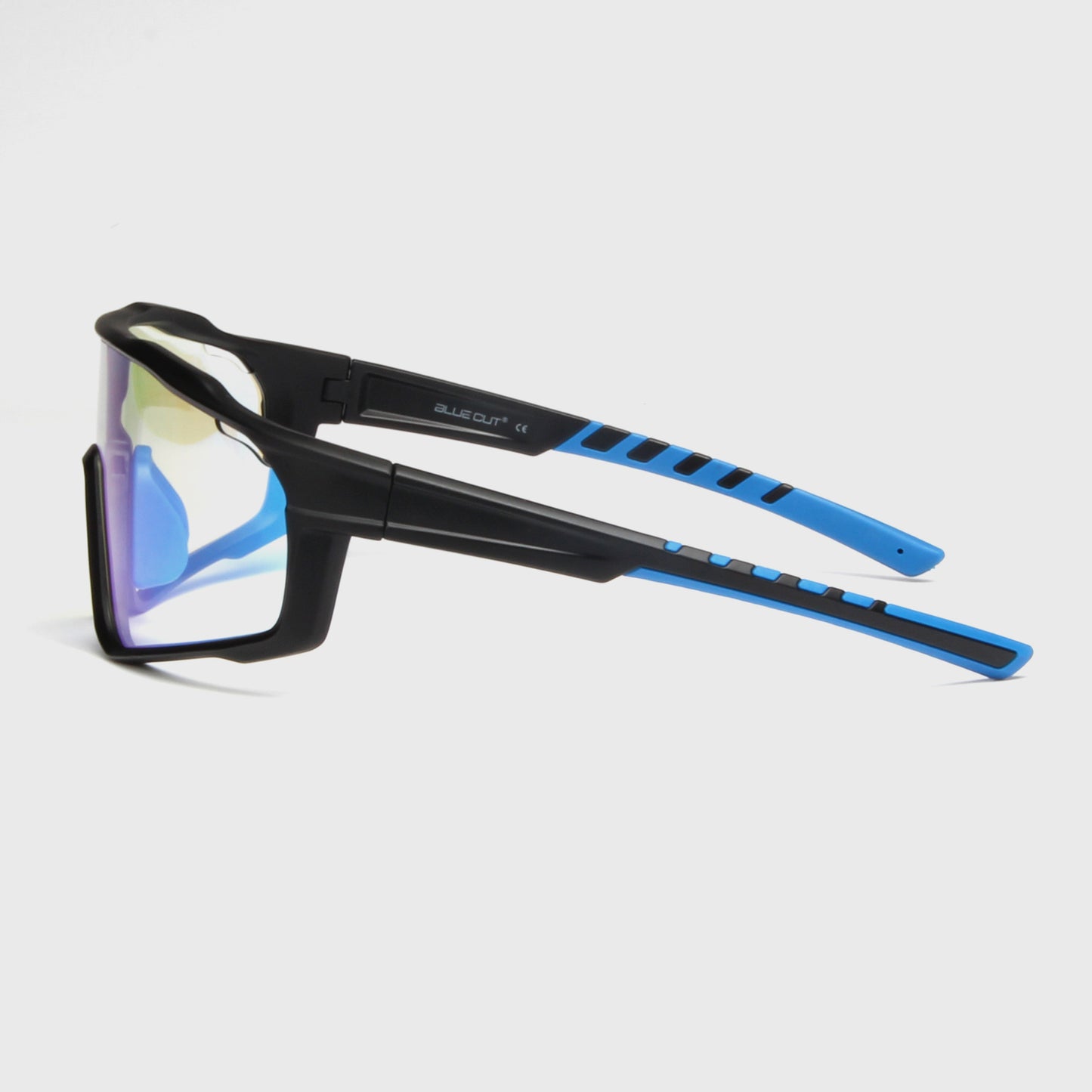 mateo black blue Glasses Side View
