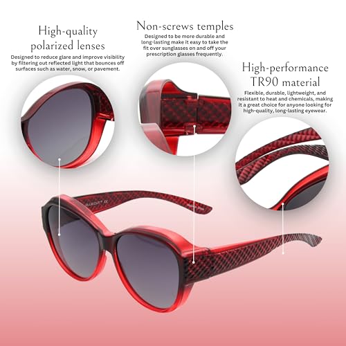 red blue cut glasses