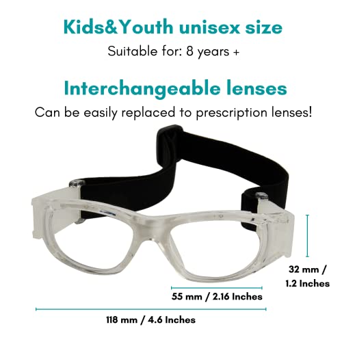 white glasses