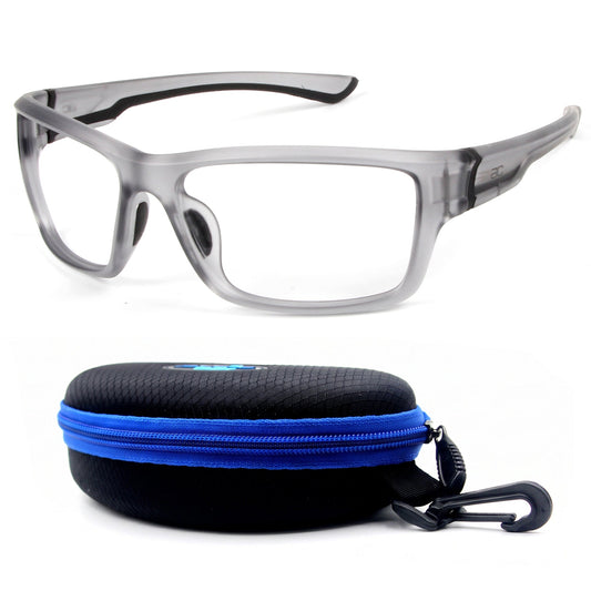 GuardX Gray-Black lensless pickleball glasses