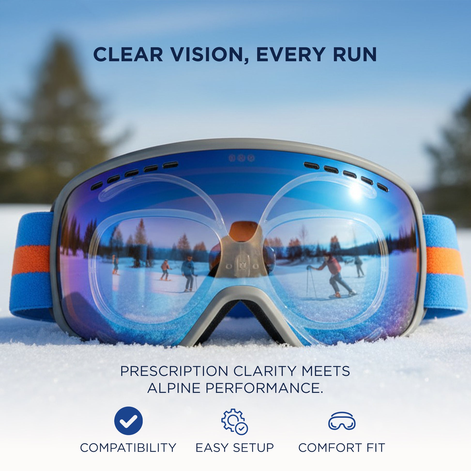 ski goggle glasses insert Ski Goggle Prescription Insert