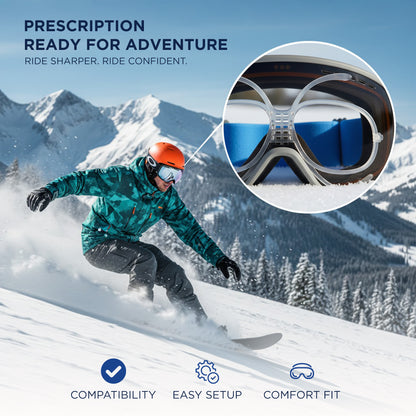 Ski Goggle Prescription Insert with Rack
