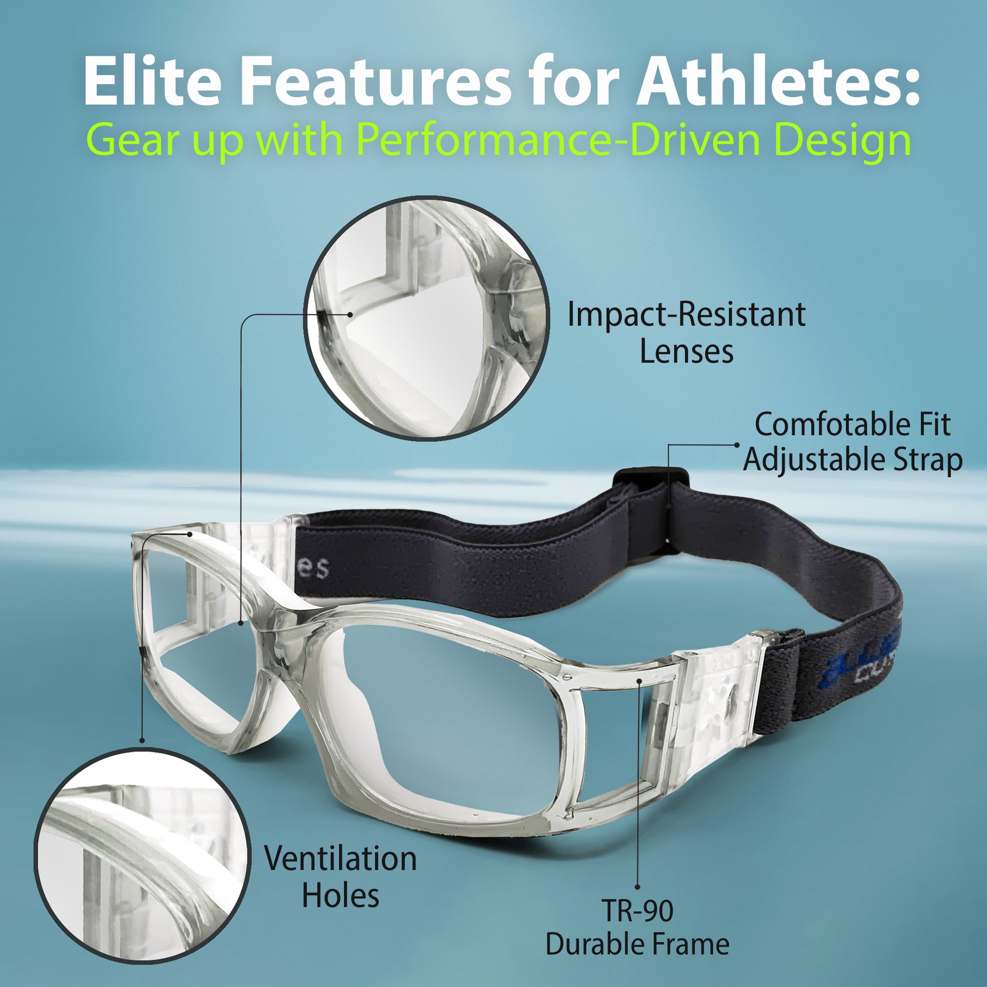 athletic goggles Outdoor Sports Goggles For Eye Protection | Gray