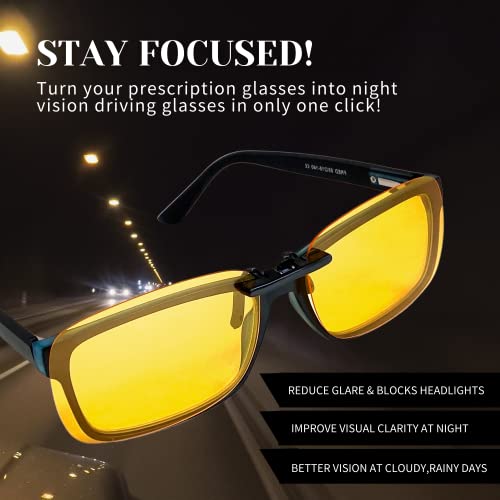 Clip on Polarized Night Vision yellow