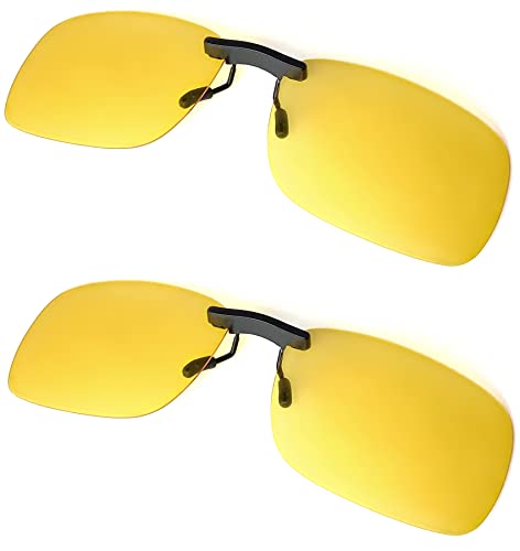 Clip on Polarized Night Vision yellow 2pc