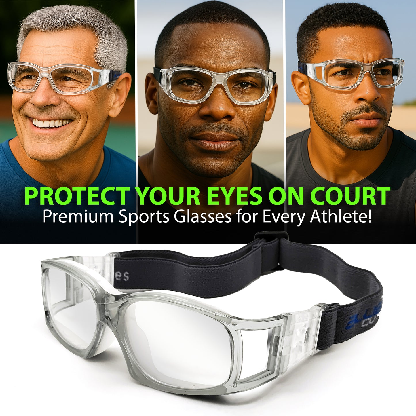 1025 Sport Glasses (Gray)