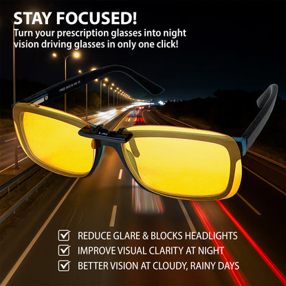 Clip on Polarized Night Vision yellow