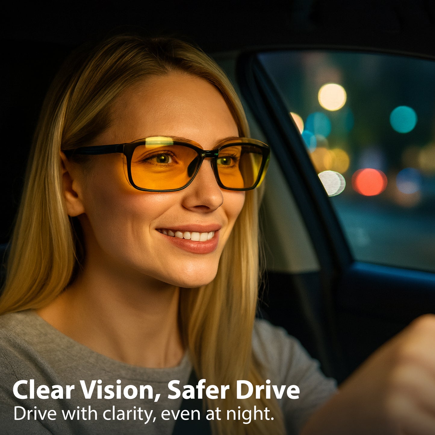 Clip on Polarized Night Vision yellow