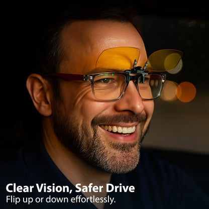 Flip Up Polarized Night Vision Yellow 2 Pack