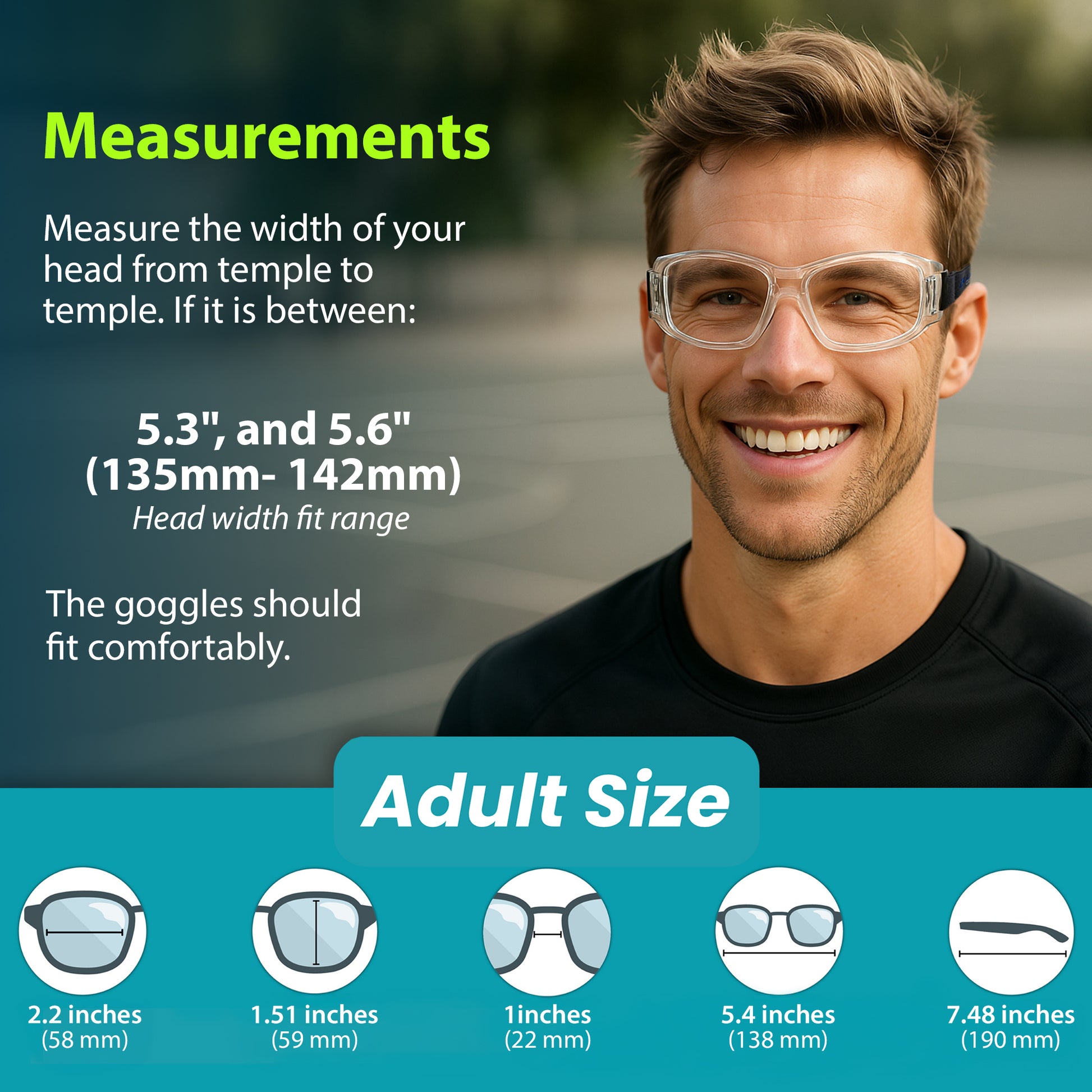 how should goggles fit Outdoor Sports Goggles For Eye Protection | Gray
