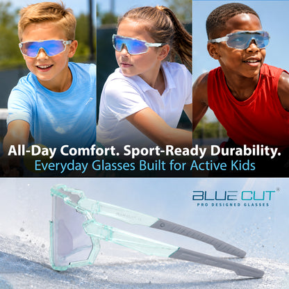 Lebron Kids (Clear W/Blue Mirror Photochromic Lenses)