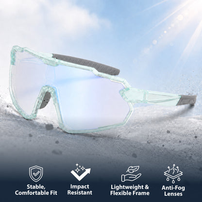 Lebron Kids (Clear W/Blue Mirror Photochromic Lenses)