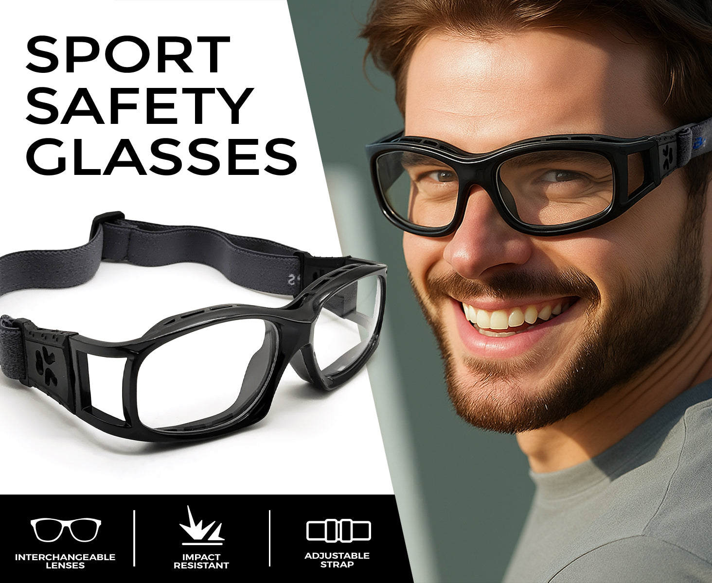 wear goggles Outdoor Sports Goggles for Eye Protection | Black