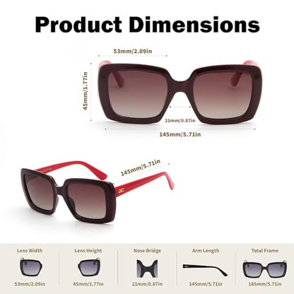 Tina (Polarized Wine Red)