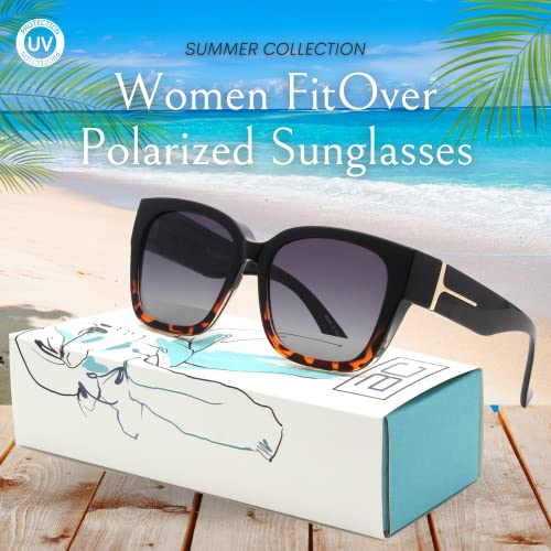 Mia Fit Over Polarized Sunglasses For Women Black-Tor