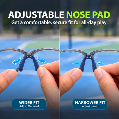 BlockX Lensless Pickleball Glasses (Gray-Blue)