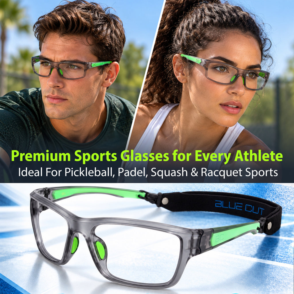 BRUNO lensless sports glasses in use