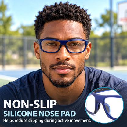 BRUNO Lensless Pickleball Glasses (Navy-Black)