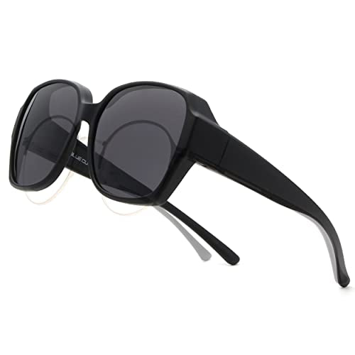 Leny Fit Over Polarized Sunglasses For Women Mat Black