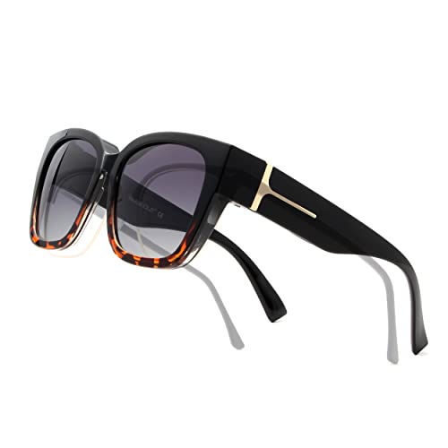 Mia Fit Over Polarized Sunglasses For Women Black-Tor