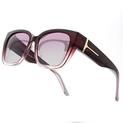 Mia Fit Over Polarized Sunglasses For Women Light Purple