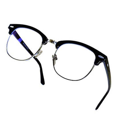 Noa Blue Light Glasses Black Silver