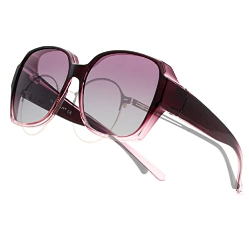 Leny Fit Over Polarized Sunglasses For Women Purple