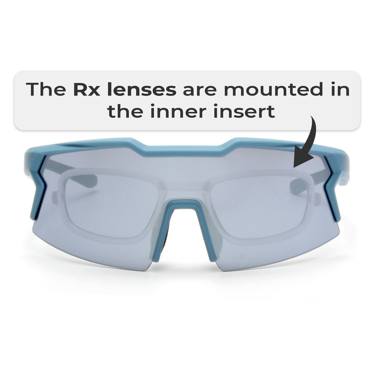 Rider 2 Blue W/Silver Mirror Sunglasses